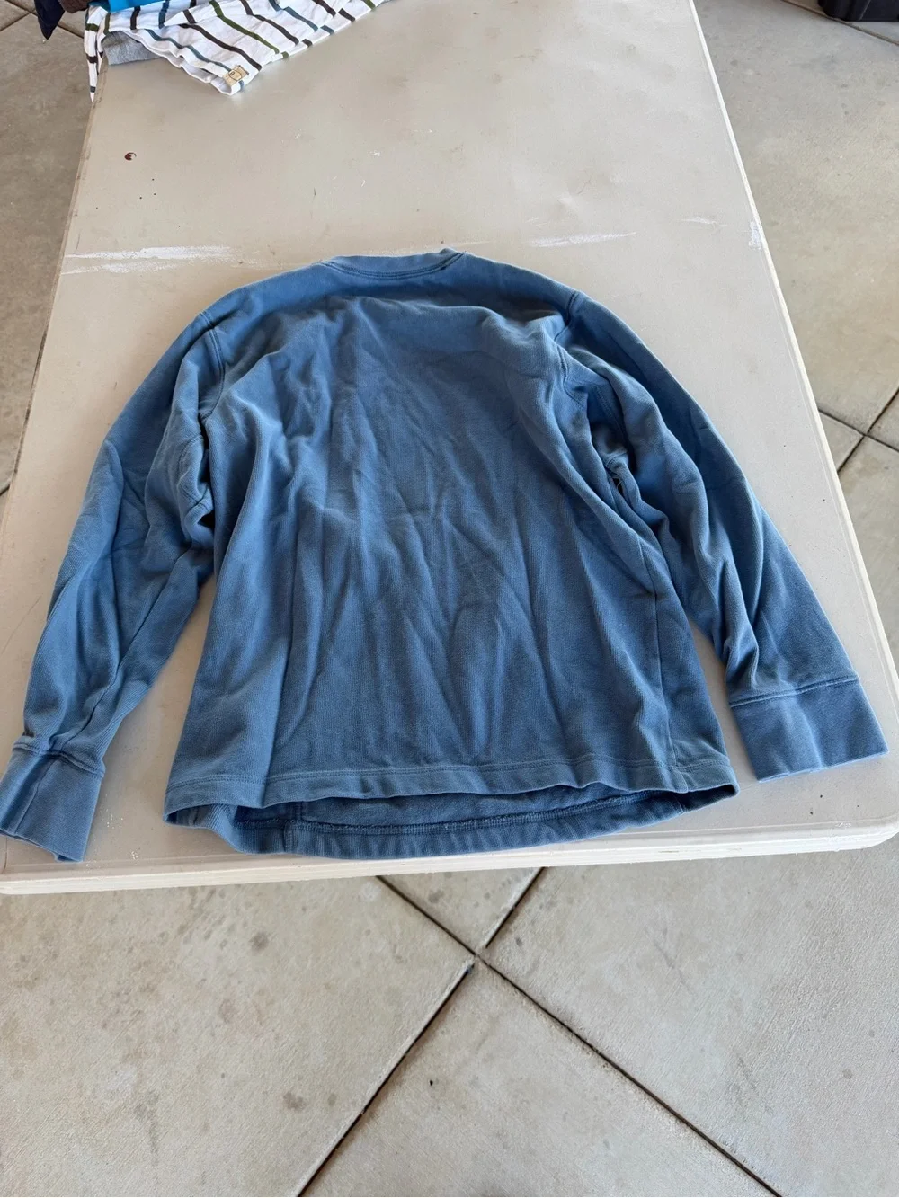 Gymboree Dusty Blue Crewneck Sweater with Subtle Graphic